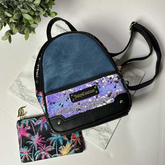 Juicy Couture Handbags - Juicy couture, backpack with cosmetic pouch. ✨HP✨ NWOT